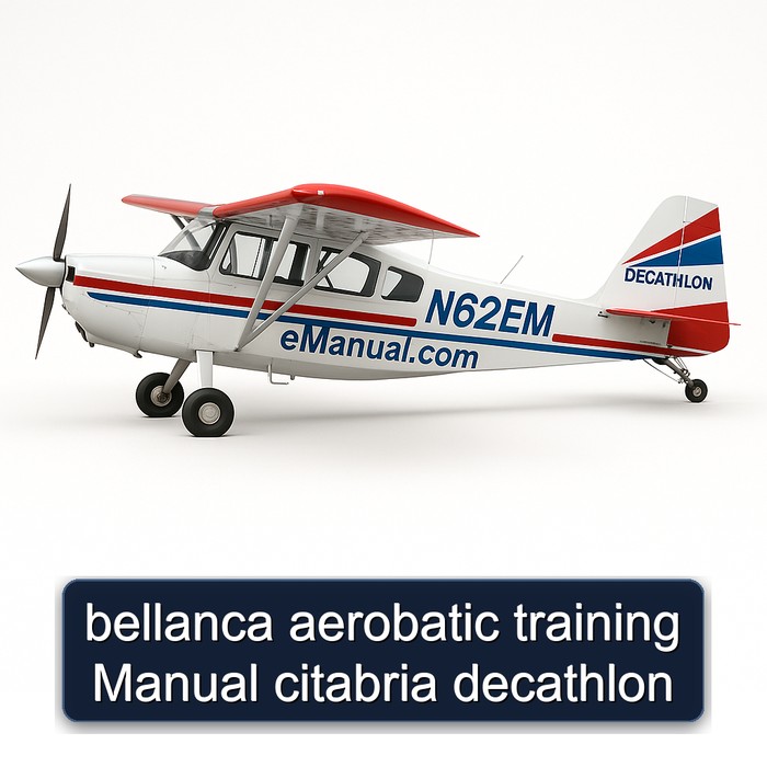 bellanca aerobatic training Manual citabria decathlon