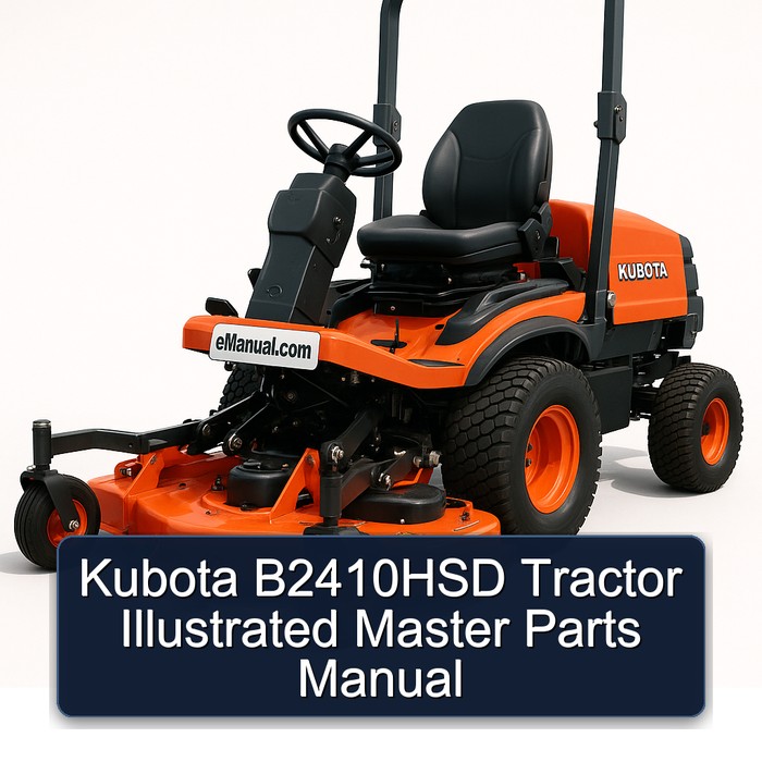 Kubota B2410HSD Tractor Illustrated Master Parts Manual