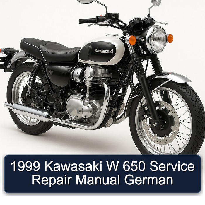 1999 Kawasaki W 650 Service Repair Manual German