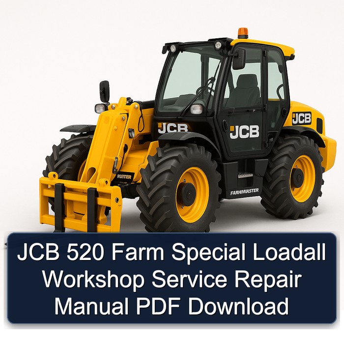 JCB 520 Farm Special Loadall Workshop Service Repair Manual PDF Download
