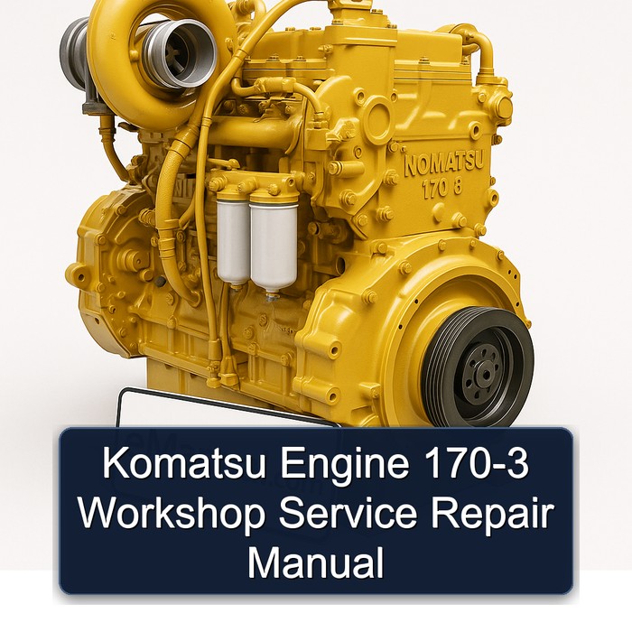 Komatsu Engine 170-3 Workshop Service Repair Manual