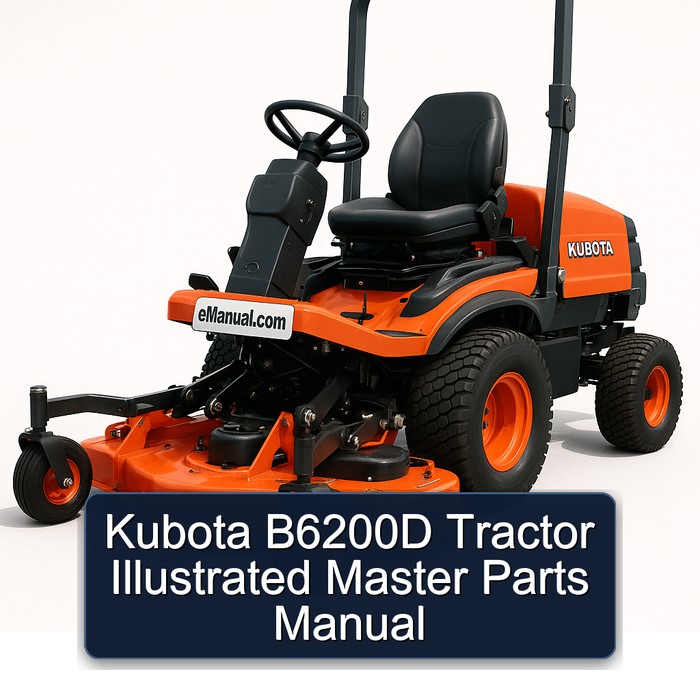 Kubota B6200D Tractor Illustrated Master Parts Manual