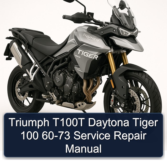 Triumph T100T Daytona Tiger 100 60-73 Service Repair Manual