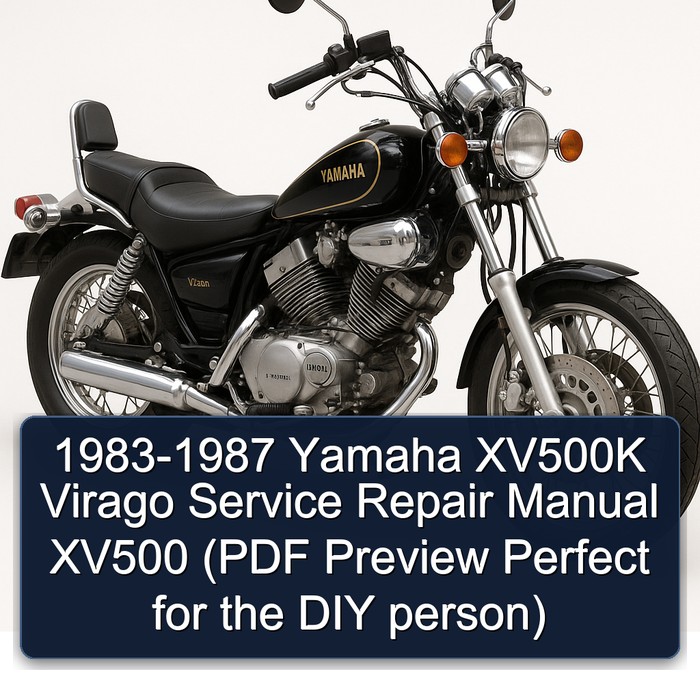 1983-1987 Yamaha XV500K Virago Service Repair Manual XV500 (PDF Preview Perfect for the DIY person)
