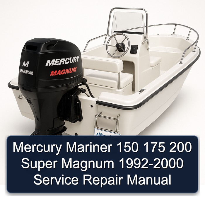 Mercury Mariner 150 175 200 Super Magnum 1992-2000 Service Repair Manual