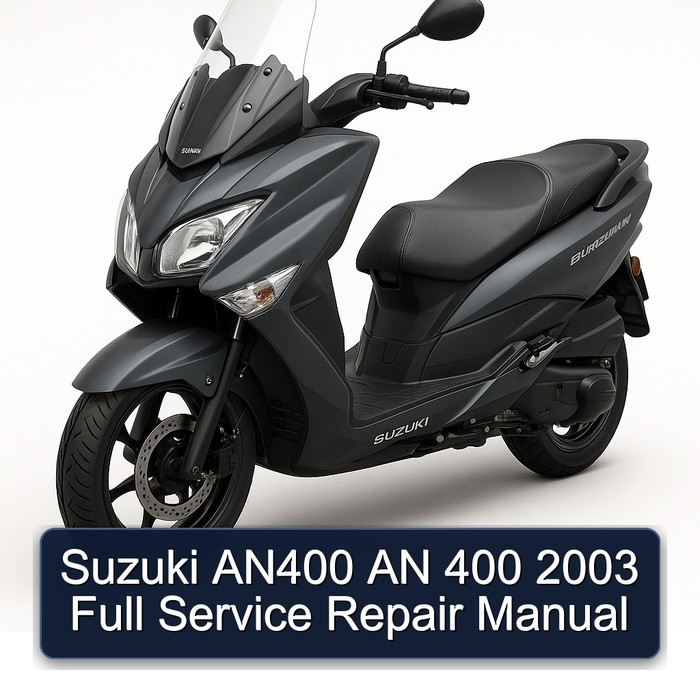 Suzuki AN400 AN 400 2003 Full Service Repair Manual