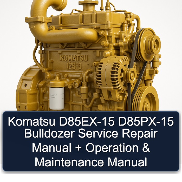 Komatsu D85EX-15 D85PX-15 Bulldozer Service Repair Manual + Operation & Maintenance Manual