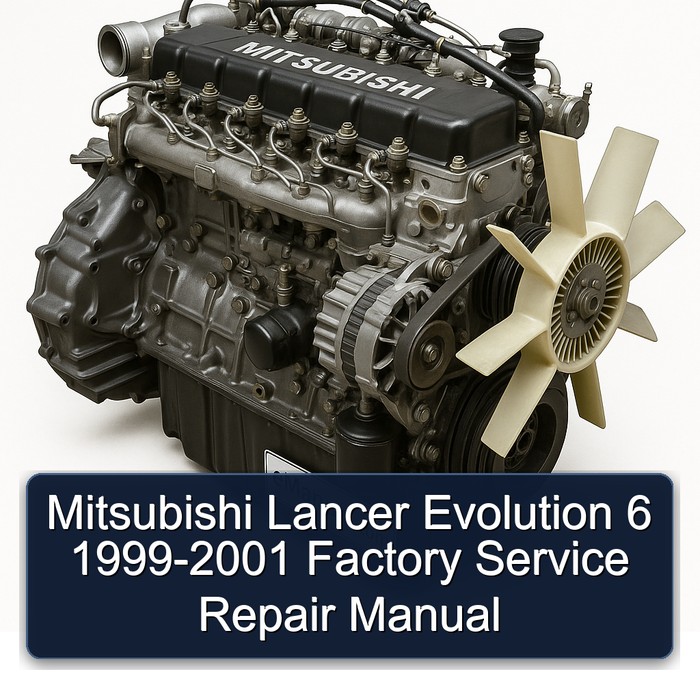 Mitsubishi Lancer Evolution 6 1999-2001 Factory Service Repair Manual