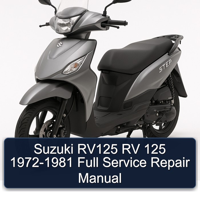 Suzuki RV125 RV 125 1972-1981 Full Service Repair Manual