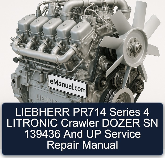 LIEBHERR PR714 Series 4 LITRONIC Crawler DOZER SN 139436 And UP Service Repair Manual