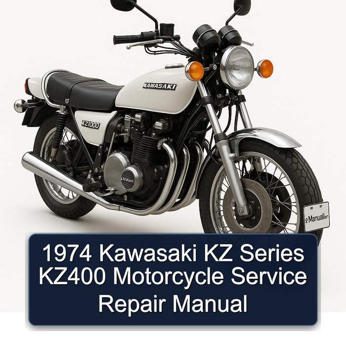 1974 Kawasaki KZ Series KZ400 Motorcycle Service Repair Manual