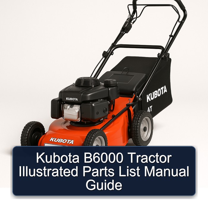 Kubota B6000 Tractor Illustrated Parts List Manual Guide