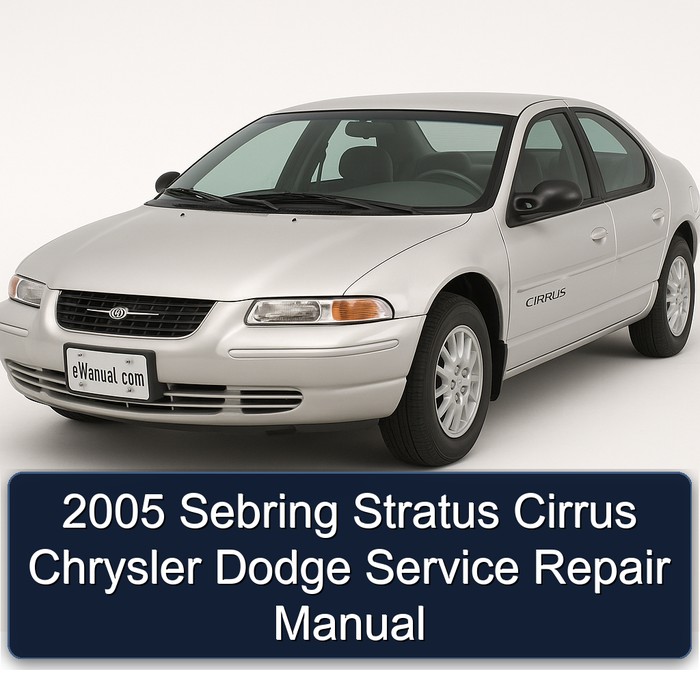 2005 Sebring Stratus Cirrus Chrysler Dodge Service Repair Manual