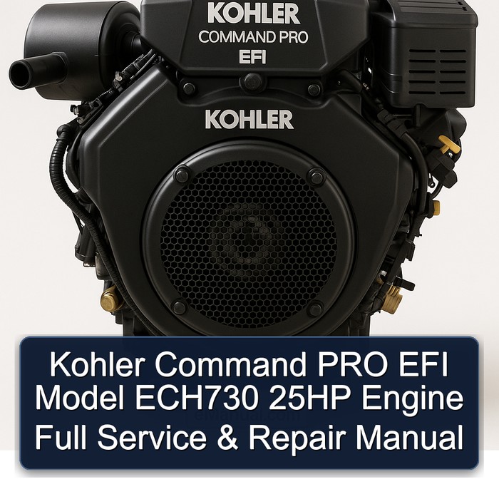 Kohler Command PRO EFI Model ECH730 25HP Engine Full Service & Repair Manual