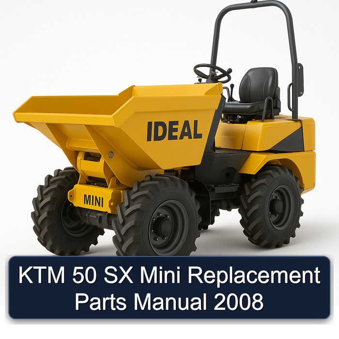 KTM 50 SX Mini Replacement Parts Manual 2008