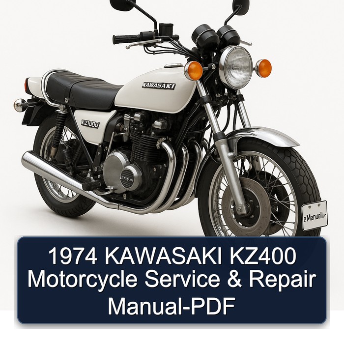 1974 KAWASAKI KZ400 Motorcycle Service & Repair Manual-PDF