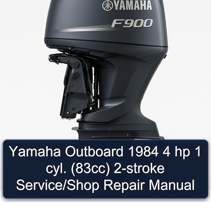 Yamaha Outboard 1984 4 hp 1 cyl. (83cc) 2-stroke Service/Shop Repair Manual