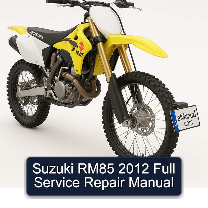 Suzuki RM85 2012 Full Service Repair Manual