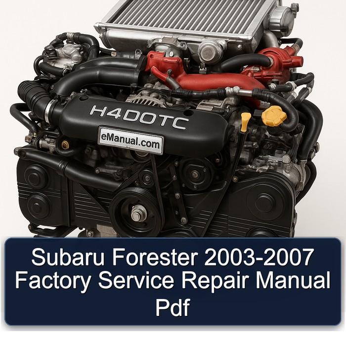 Subaru Forester 2003-2007 Factory Service Repair Manual Pdf