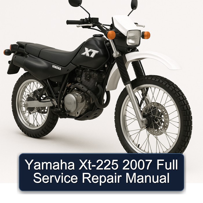 Yamaha Xt-225 2007 Full Service Repair Manual