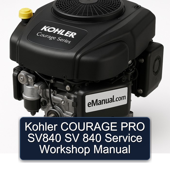 Kohler COURAGE PRO SV840 SV 840 Service Workshop Manual