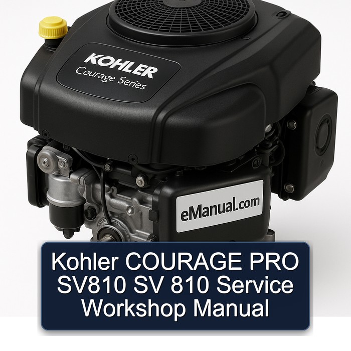 Kohler COURAGE PRO SV810 SV 810 Service Workshop Manual