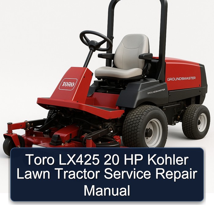 Toro LX425 20 HP Kohler Lawn Tractor Service Repair Manual