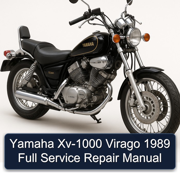 Yamaha Xv-1000 Virago 1989 Full Service Repair Manual