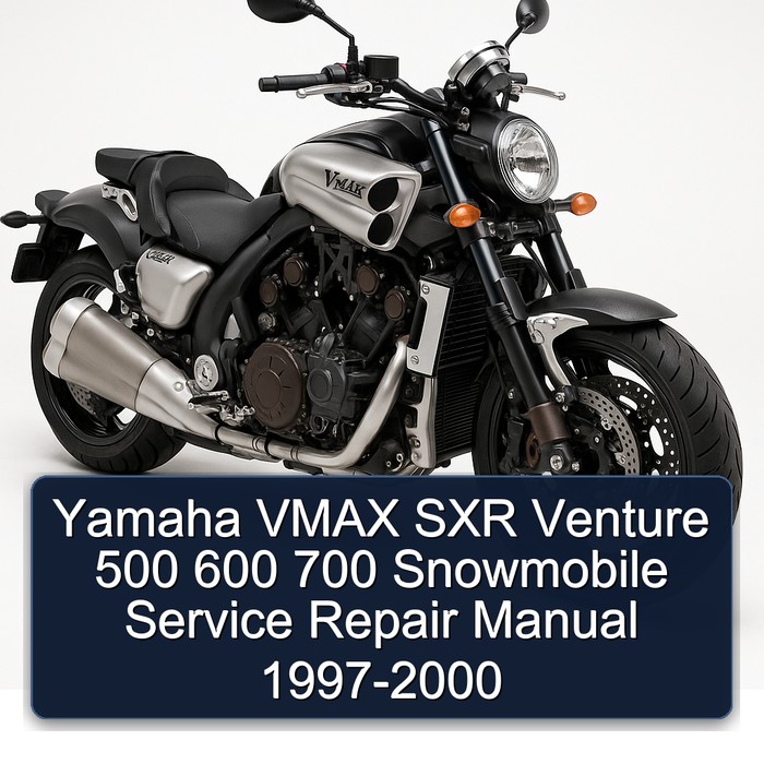 Yamaha VMAX SXR Venture 500 600 700 Snowmobile Service Repair Manual 1997-2000