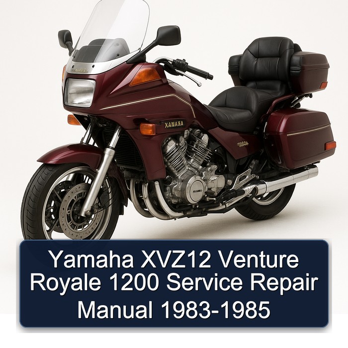 Yamaha XVZ12 Venture Royale 1200 Service Repair Manual 1983-1985