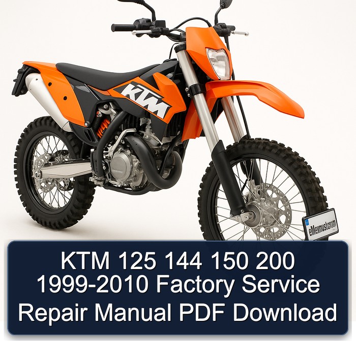 KTM 125 144 150 200 1999-2010 Factory Service Repair Manual PDF Download