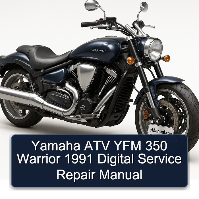 Yamaha ATV YFM 350 Warrior 1991 Digital Service Repair Manual
