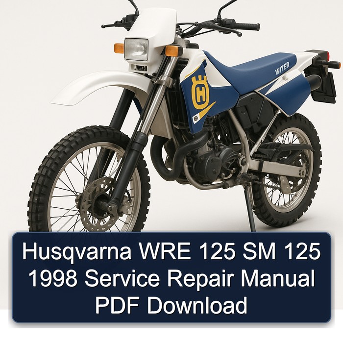 Husqvarna WRE 125 SM 125 1998 Service Repair Manual PDF Download