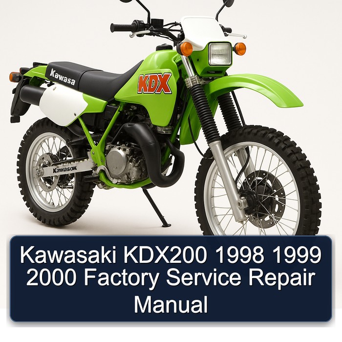Kawasaki KDX200 1998 1999 2000 Factory Service Repair Manual