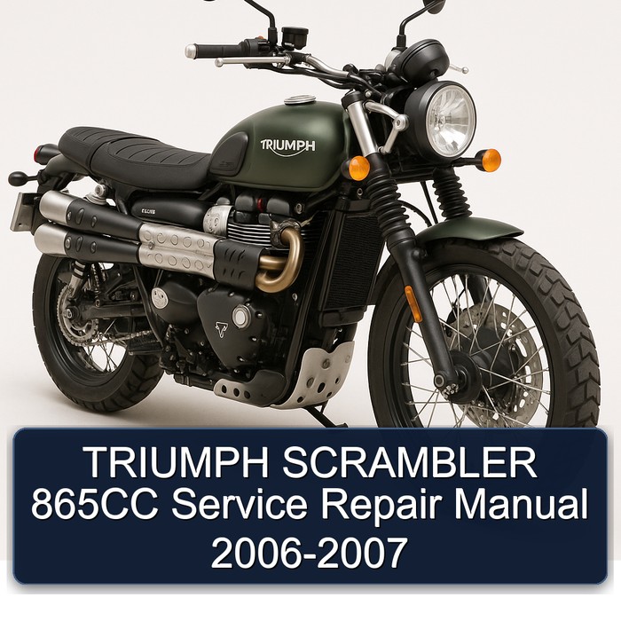 TRIUMPH SCRAMBLER 865CC Service Repair Manual 2006-2007