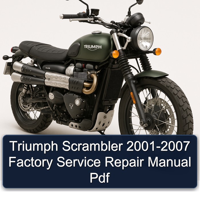 Triumph Scrambler 2001-2007 Factory Service Repair Manual Pdf