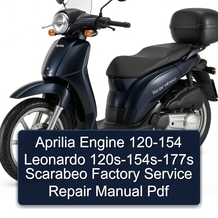 Aprilia Engine 120-154 Leonardo 120s-154s-177s Scarabeo Factory Service Repair Manual Pdf