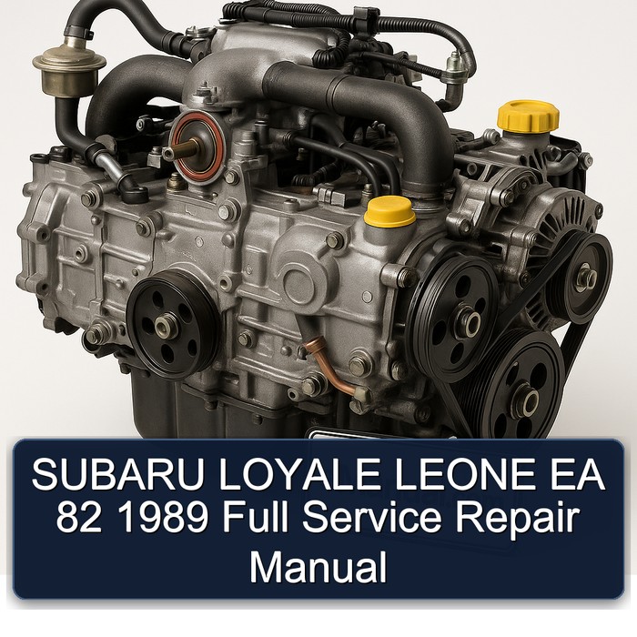 SUBARU LOYALE LEONE EA 82 1989 Full Service Repair Manual