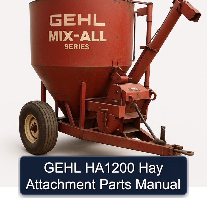 GEHL HA1200 Hay Attachment Parts Manual