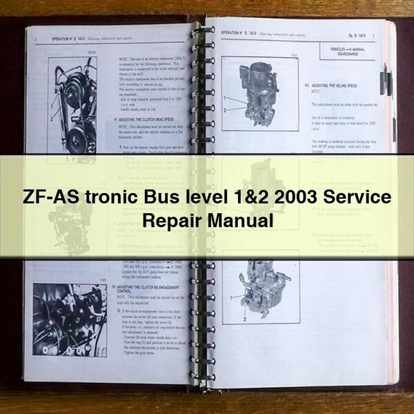 ZF-AS tronic Bus level 1&2 2003 Service Repair Manual