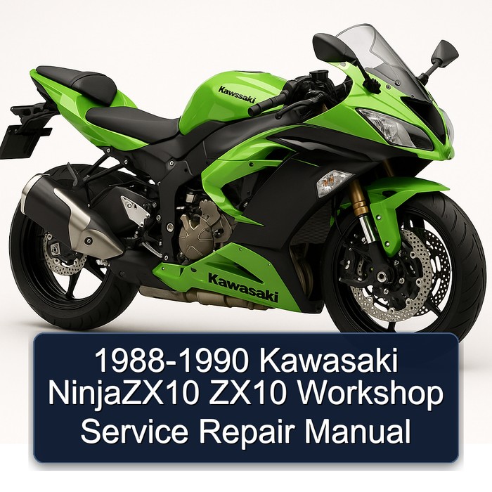 1988-1990 Kawasaki NinjaZX10 ZX10 Workshop Service Repair Manual