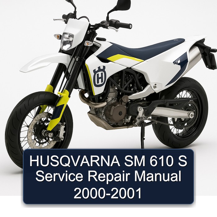 HUSQVARNA SM 610 S Service Repair Manual 2000-2001