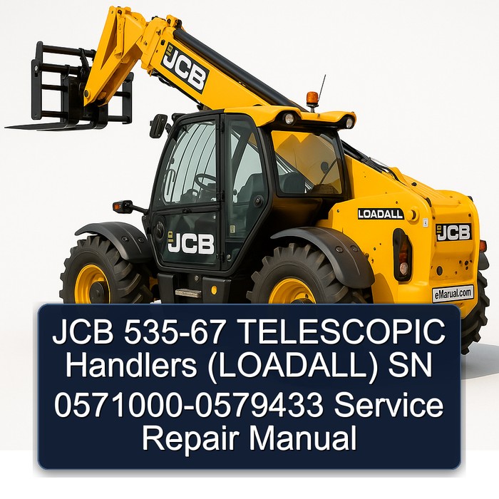 JCB 535-67 TELESCOPIC Handlers (LOADALL) SN 0571000-0579433 Service Repair Manual