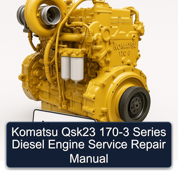 Komatsu Qsk23 170-3 Series Diesel Engine Service Repair Manual
