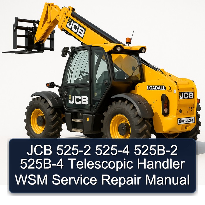 JCB 525-2 525-4 525B-2 525B-4 Telescopic Handler WSM Service Repair Manual