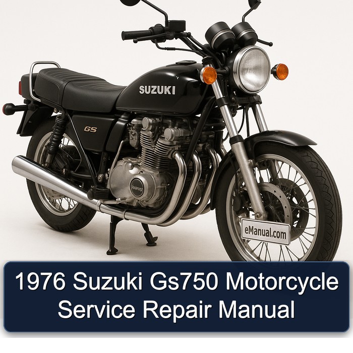 1976 Suzuki Gs750 Motorcycle Service Repair Manual