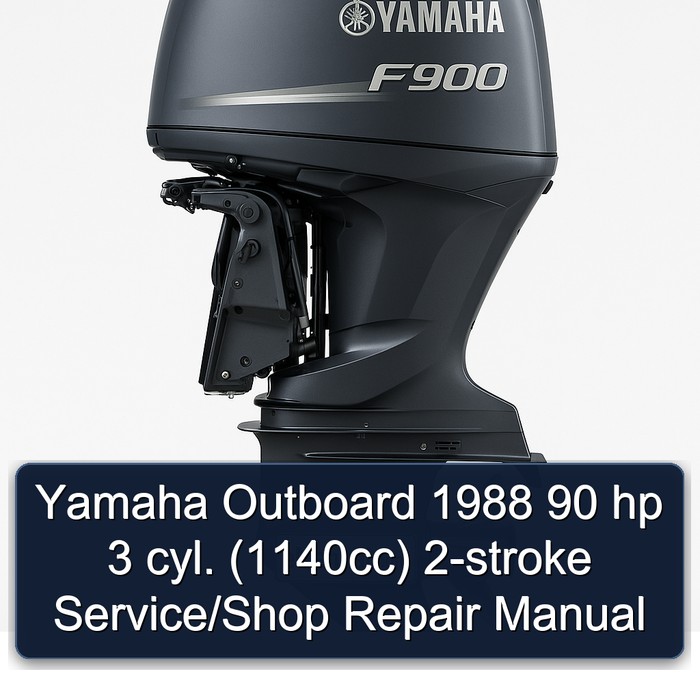 Yamaha Outboard 1988 90 hp 3 cyl. (1140cc) 2-stroke Service/Shop Repair Manual