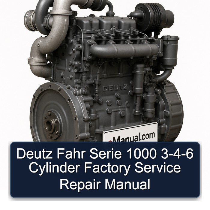 Deutz Fahr Serie 1000 3-4-6 Cylinder Factory Service Repair Manual
