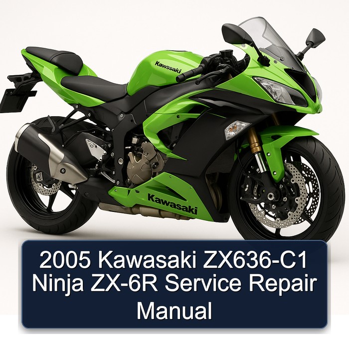 2005 Kawasaki ZX636-C1 Ninja ZX-6R Service Repair Manual