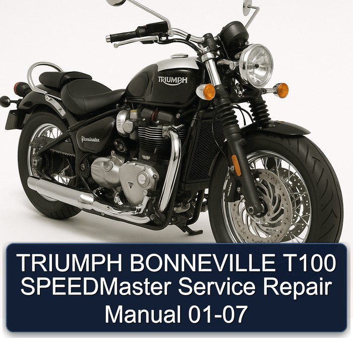 TRIUMPH BONNEVILLE T100 SPEEDMaster Service Repair Manual 01-07